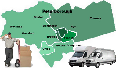 Przeprowadzki Peterborough - Mapa